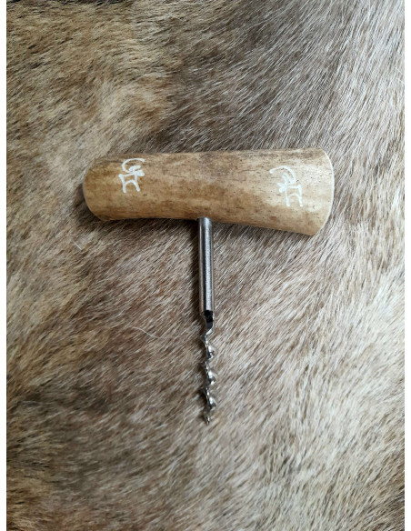 Corkscrew with Reindeer Antler Handle