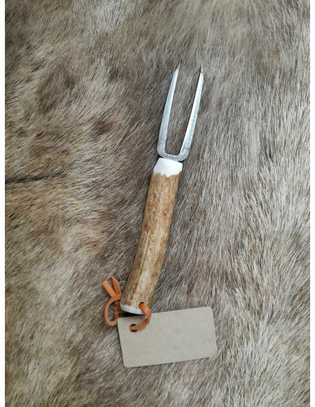 Fillet Fork with Reindeer Antler Handle