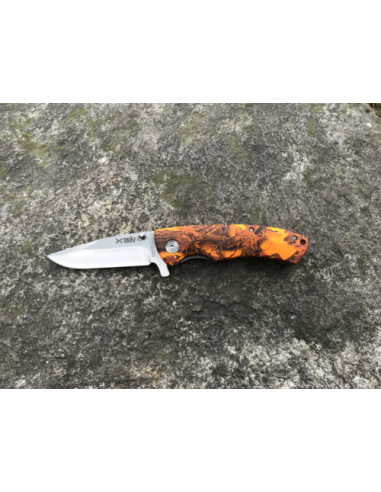 Jaktfällkniv Orange Camo