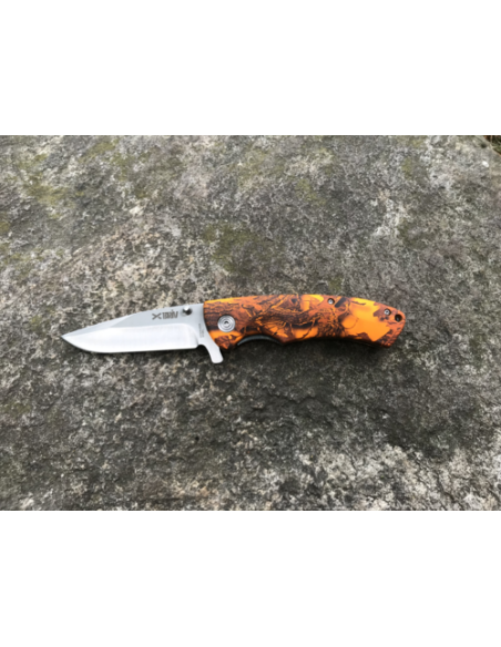 Jaktfällkniv Orange Camo
