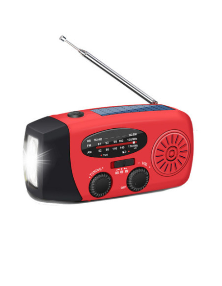 Emergency Radio 2000 mAh Red
