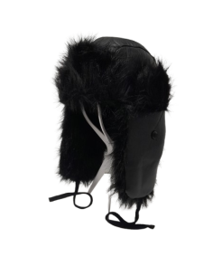 Svart Mössa Fuskskinn