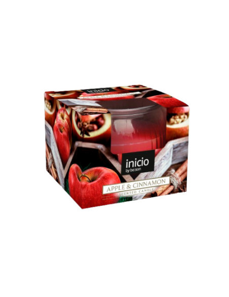 Scented Candle in Glass Apple & Cinnamon