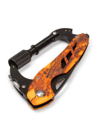 Carabiner with built-in Knife