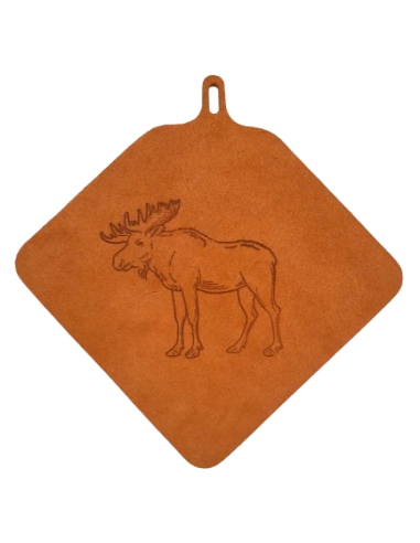 Suede Potholder Moose