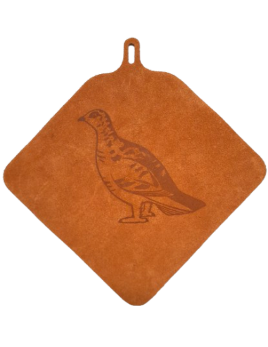 Suede Potholder Ptarmigan