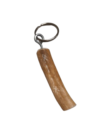 Slim Reindeer Antler Keychain