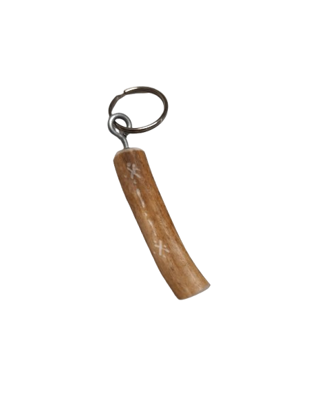 Slim Reindeer Antler Keychain
