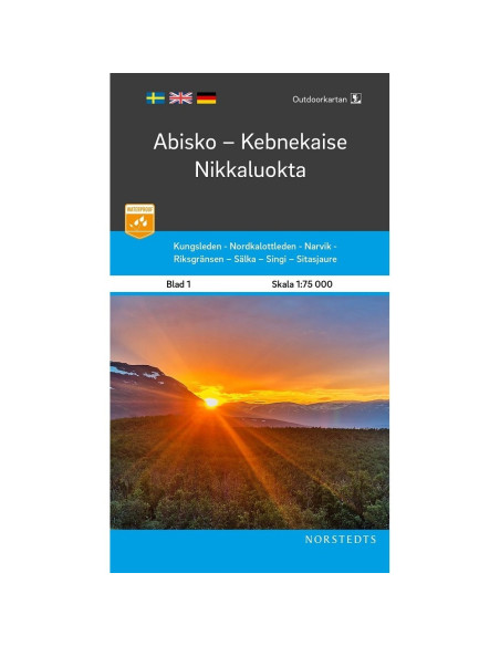 Outdoor Map Abisko - Kebnekaise - Nikkaluokta