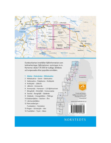 Outdoor Map Abisko - Kebnekaise - Nikkaluokta
