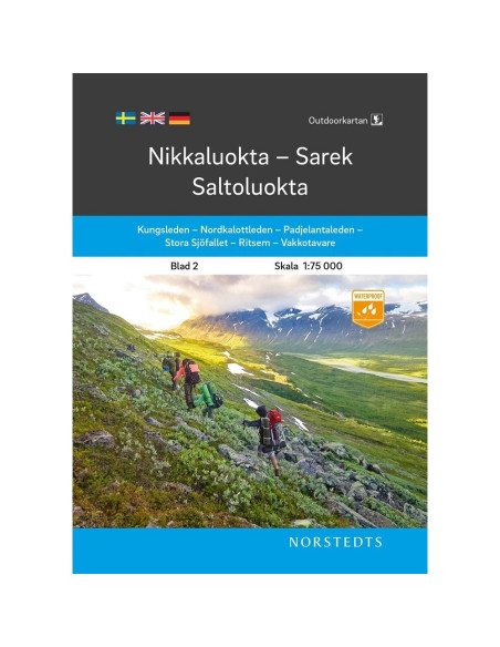 Outdoor Map  Nikkaluokta - Sarek - Saltoluokta