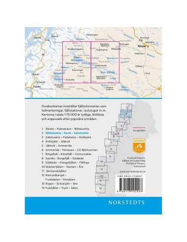 Outdoor Map  Nikkaluokta - Sarek - Saltoluokta