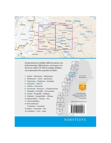 Outdoor Map Kvikkjokk - Jäkkvik