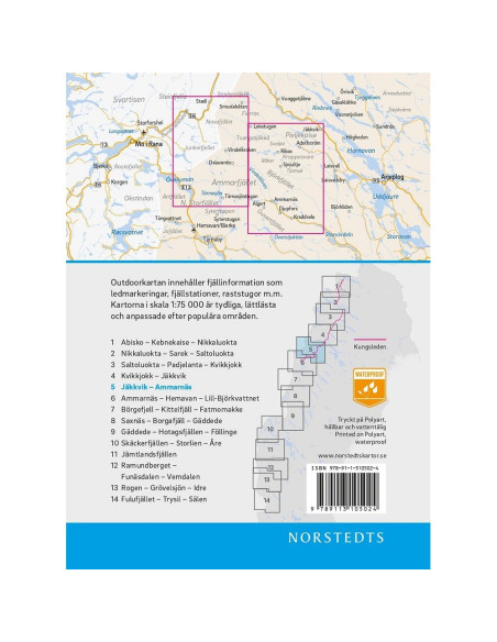 Outdoor Map Jäkkvik - Ammarnäs