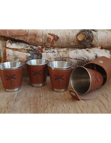 Shot Glasses with Trail Marker