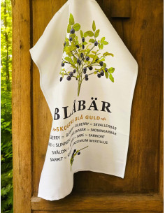 Kökshandduk Blåbär 2